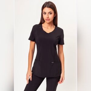 Cherokee Black Short Sleeve Top